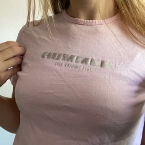 Pink graphic crop top